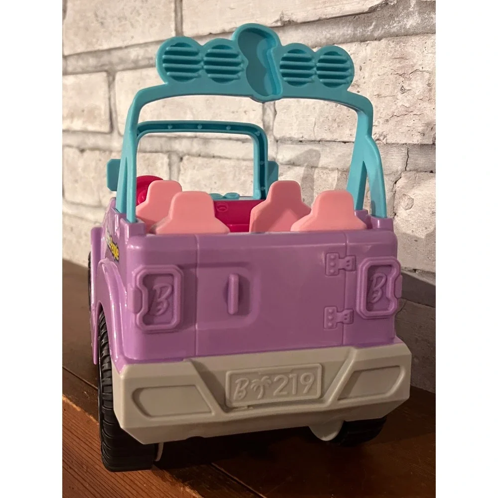 2023 Mattel Barbie Little People Beach Cruiser Jeep Purple Pink With Sounds‎